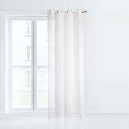 75786 10 zaves stella na kruzkoch 140x250 cm biely