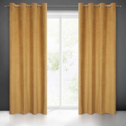 26476 hotovy zaves lili 140x250 cm oranzova