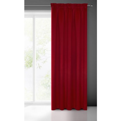 40501 hotovy zaves logan na paske 135x270 cm cervena