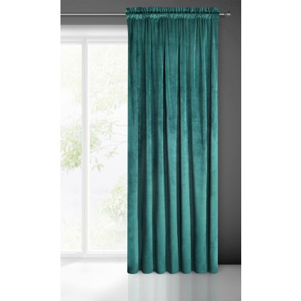 74268 7 zaves melanie na paske 140x270 cm tyrkysova