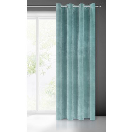 75402 8 zaves ria na kruzkoch 140x250 cm mentolovy