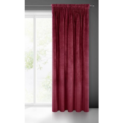 73845 8 zaves ria na paske 140x270 cm bordova