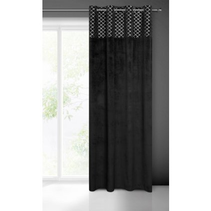 39112 hotovy zaves wallnut 140x250 cm cierna