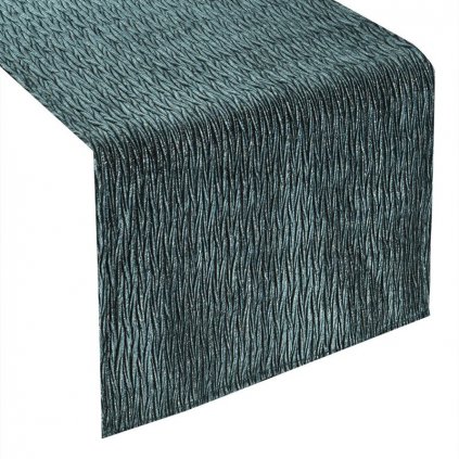 50008 obrus aline 40x140 cm tmavy tyrkysovy