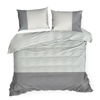 127464 3 postelna suprava novad 160x200 cm 2 ks 70x80 cm bielo siva