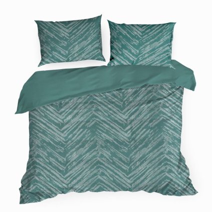 128595 4 postelna suprava v krabici metallic6 220x200 cm 2 ks 70x80 cm tyrkysova