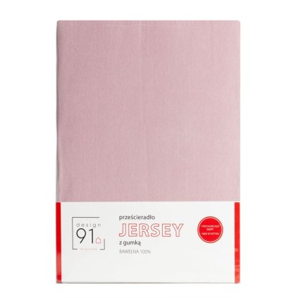 132459 9 prestieradlo s elastickym jersey design91 120x200 cm vyska 25 cm pudrovo ruzova