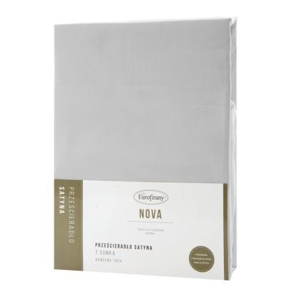 132285 7 prestieradlo s gumou nova3 100x200 cm vyska 25 cm svetlo sive