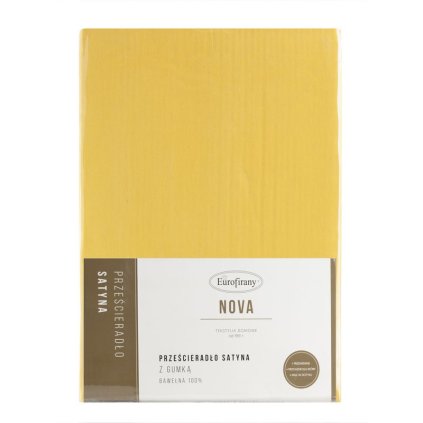 132963 9 prestieradlo s gumou nova3 140x200 cm vyska 30 cm zlta horcicova