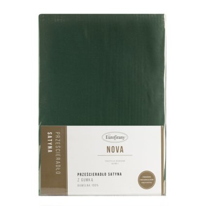 132228 8 prestieradlo s gumou nova3 220x200 cm vyska 30 cm tmavozelena