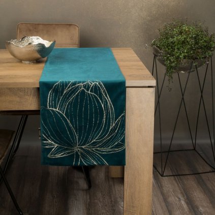 20599 stola blink 12 35x140 cm tmavy tyrkysovy