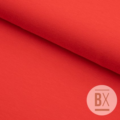 8136 teplakovina s lycrou uni cervena paprika