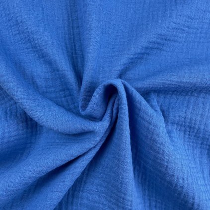 158795 dvojita gazovina muselin modra ocean