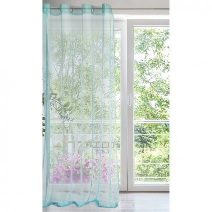 49714 hotova zaclona anika 140x250 cm tyrkysova