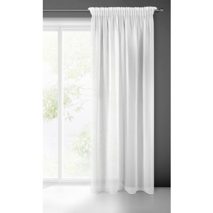 80640 9 zaclona dahlia na paske 140x270 cm biela