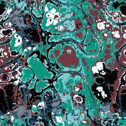 159447 2 teplakovina digital oil print zelena