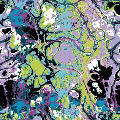 159450 teplakovina digital oil print zelena tmava