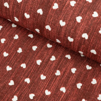 161538 spanielska loneta mini srdiecka na cervenom