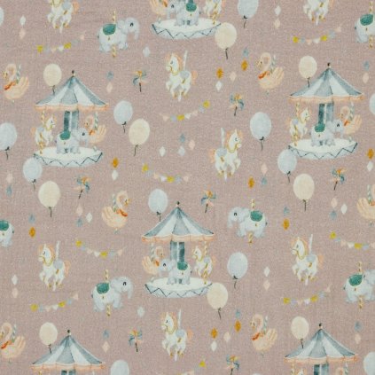 166573 muselin premium digital detsky kolotoc na ruzovom