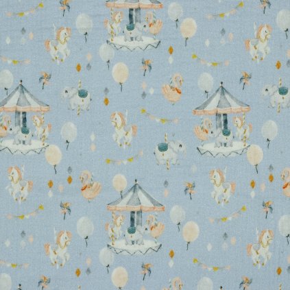 166576 muselin premium digital detsky kolotoc na modrom