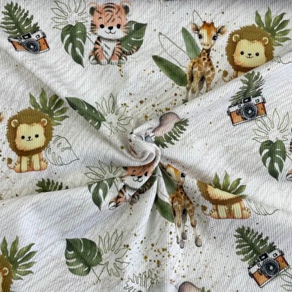 166947 uplet rib 2x1 digital zvieratka zoo