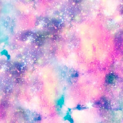 Teplákovina digital - Galaxy růžová