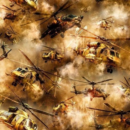 Teplákovina digital - Helikoptéra