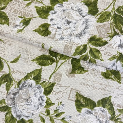 175799 4 bavlna vzorovana ruza velka s peciatkami