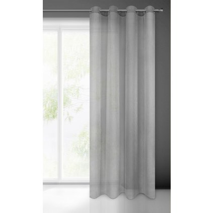 80280 5 zaclona rebecca na kruha 140x250 cm tmavosiva