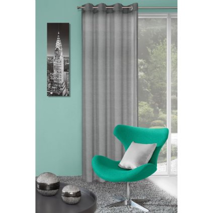 81717 5 zaclona rebecca na kruha 140x250 cm cierna