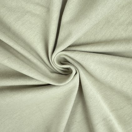 Tričkovina BIO Bavlna Washed 150g - Zelená khaki světlá