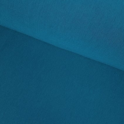 Tričkovina s lycrou Gold - Modrá Zelená Deep Lagoon