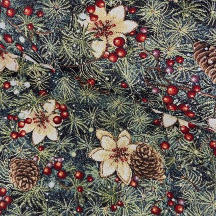243179 4 gobelin vianoce lurex zlaty vianocne ihlicie