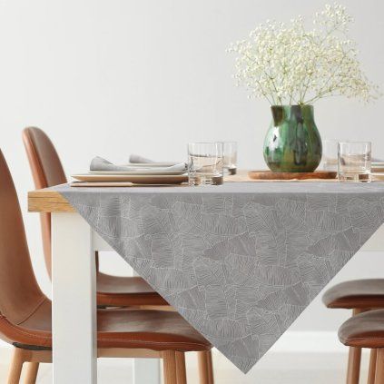 186902 obrus isla 85 x 85 cm strieborny