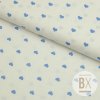 942 4 bavlna vzorovana srdiecka modre svetle na bielom podklade