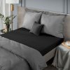 12256 4 prestieradlo s elastickym jersey design91 180x200 cm vyska 30 cm cierne