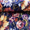 160572 3 zamat velvet digital kvety modra tmava