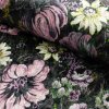 Zamat Velvet digital - Květiny starorůžová