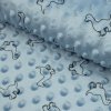 165522 minky vzor dinosaury na modrom