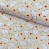 168983 3 bavlna vzorovana sloniky na vanilkovom