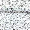 169031 1 bavlna vzorovana sive kvietky na bielom