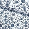169049 3 bavlna vzorovana tmavomodre lucne kvety na bielom