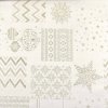 172412 6 lurex vianoce patchwork zlaty na vanilkovej