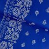 174644 1 bavlna ludovy vzor bordura biela na modrom kralovskom