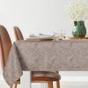 186887 obrus isla 140 x 260 cm tmava bezovy