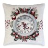 260681 3 obliecka na vankus gobelin chenille 42 42 cm vianoce hodiny