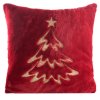 264248 vianocna obliecka na vankus 120f 45x45cm bordova