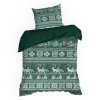 265487 2 vianocne postelne obliecky clover 160x200cm 70x80cm x2