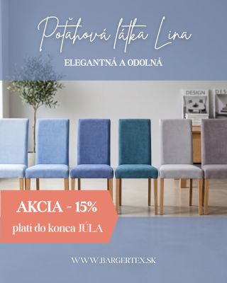 Hľadáte poťahovú látku, ktorá prežije každodenné používanie a zároveň vyzerá luxusne? ✨ Spoznajte kolekciu LINA! Táto...