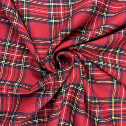 172439 4 kostymovka karo skotska kocka cervena